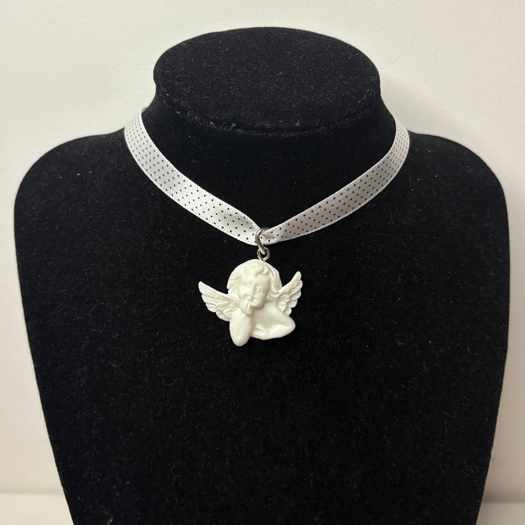 polka ribbon chokers