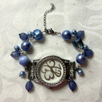 denim blue working watch bracelet
