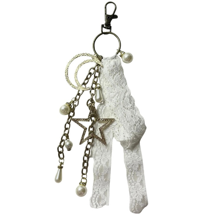 star n moon bag charm
