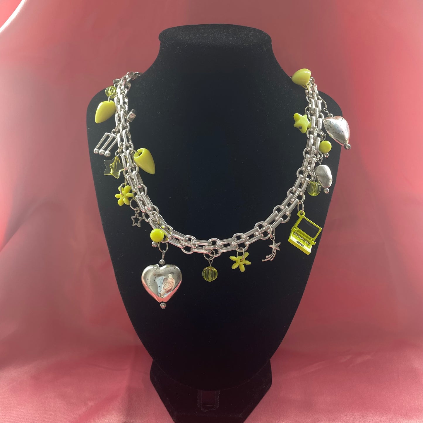 neon cyberspace necklace