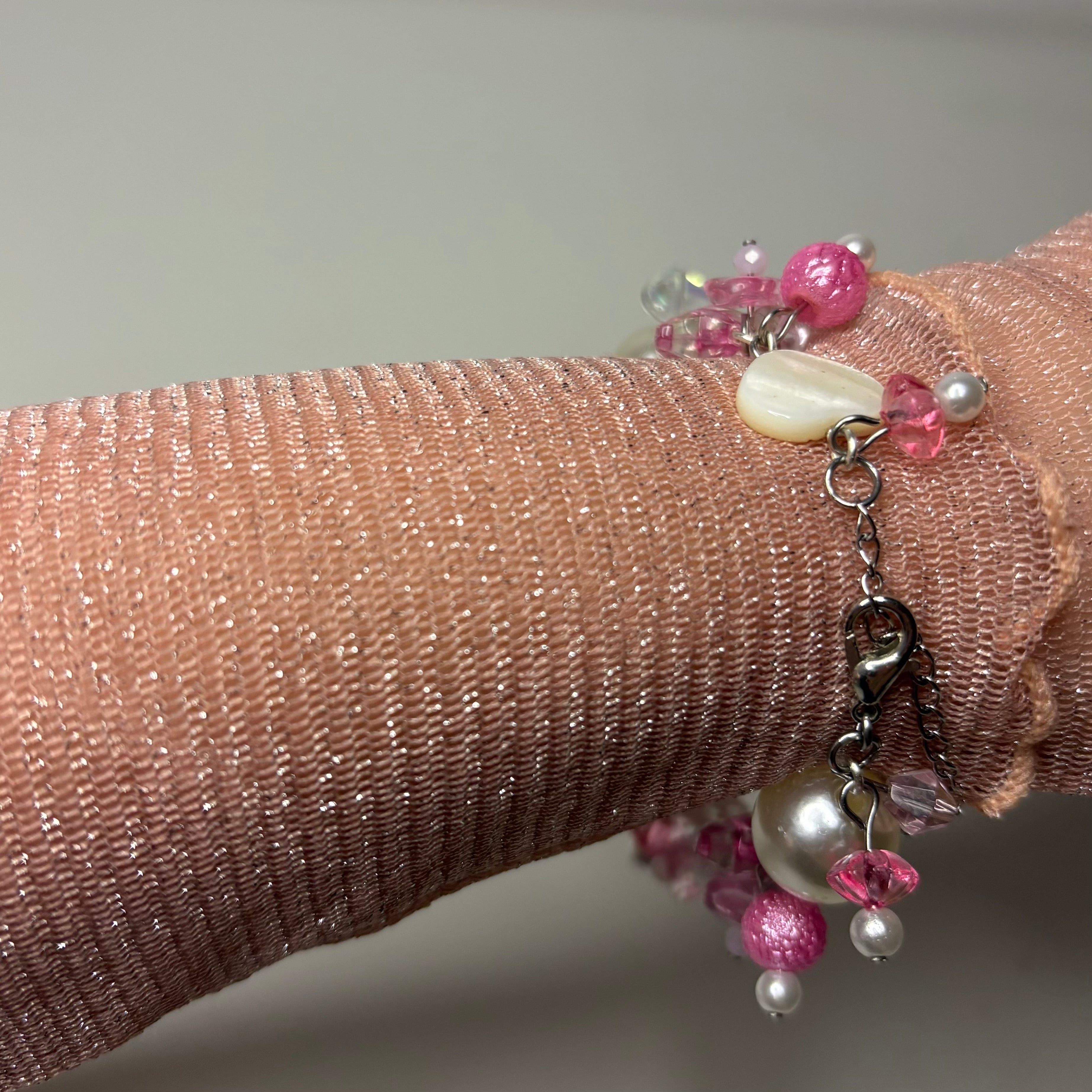 pretty princess beaded watch bracelet