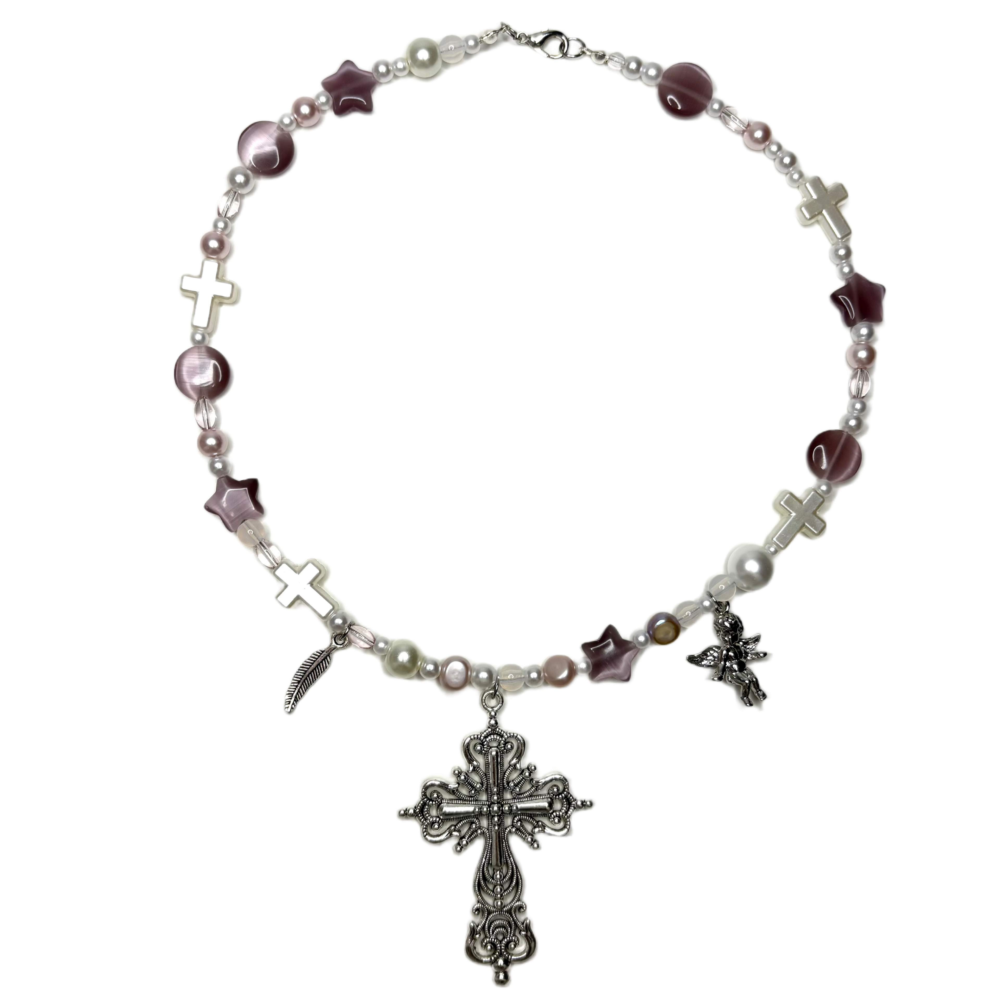 divinely protected beaded necklace
