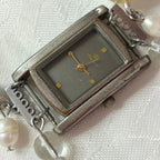 manhattan working beaded watch bracelet