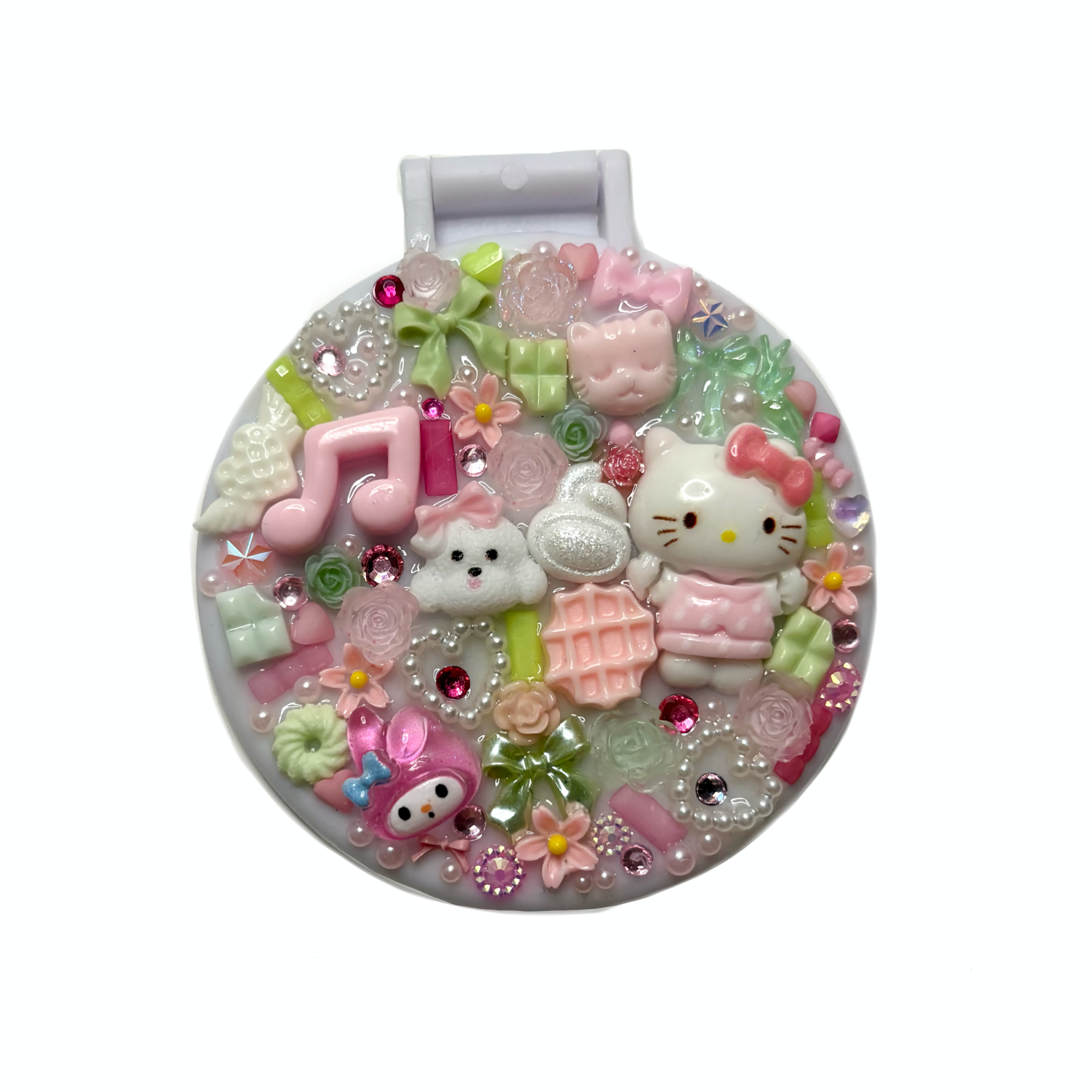 y2k kitty deco compact mirror