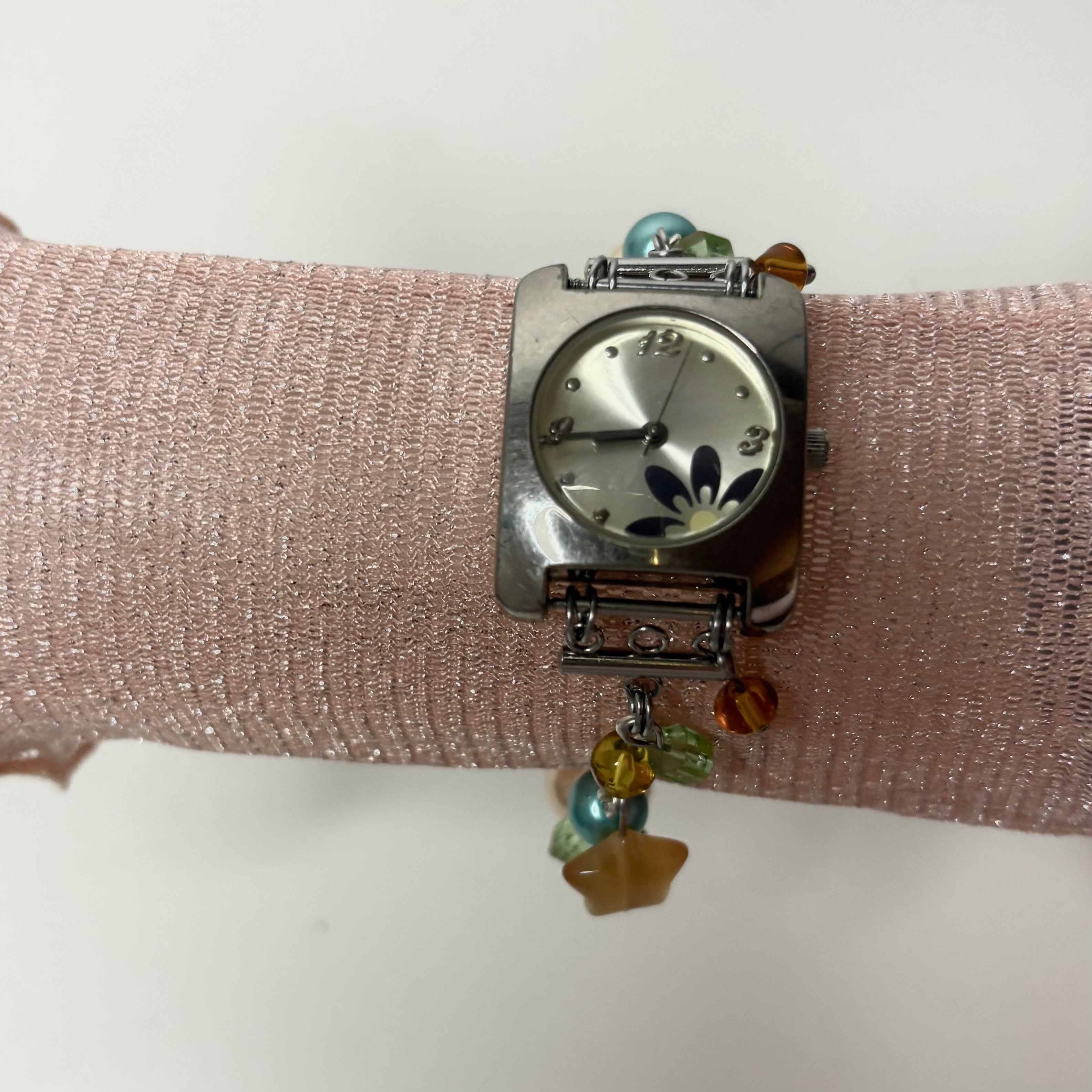 beach beaded watch bracelet