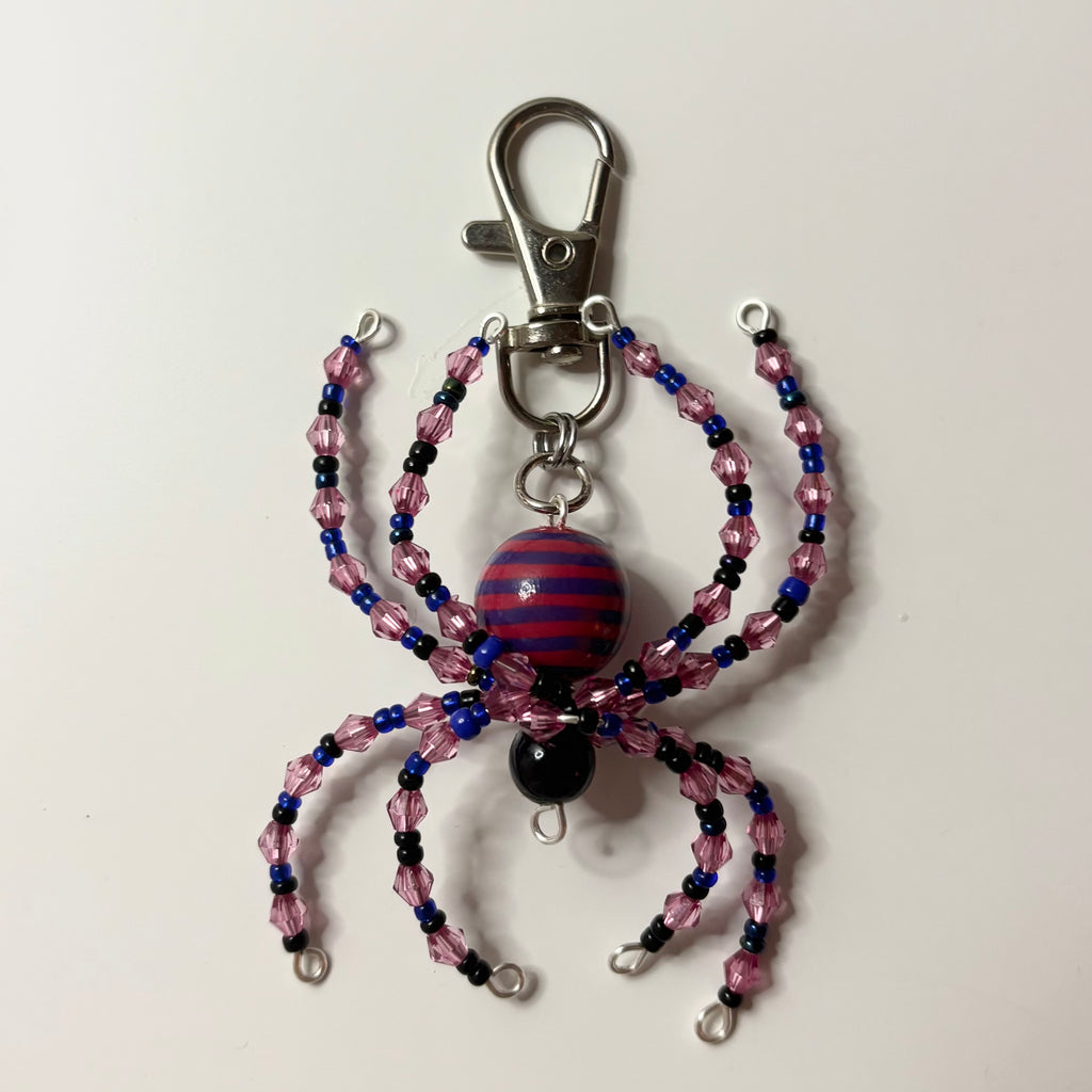 wonderland spider keychain