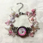 purple kitty working watch bracelet