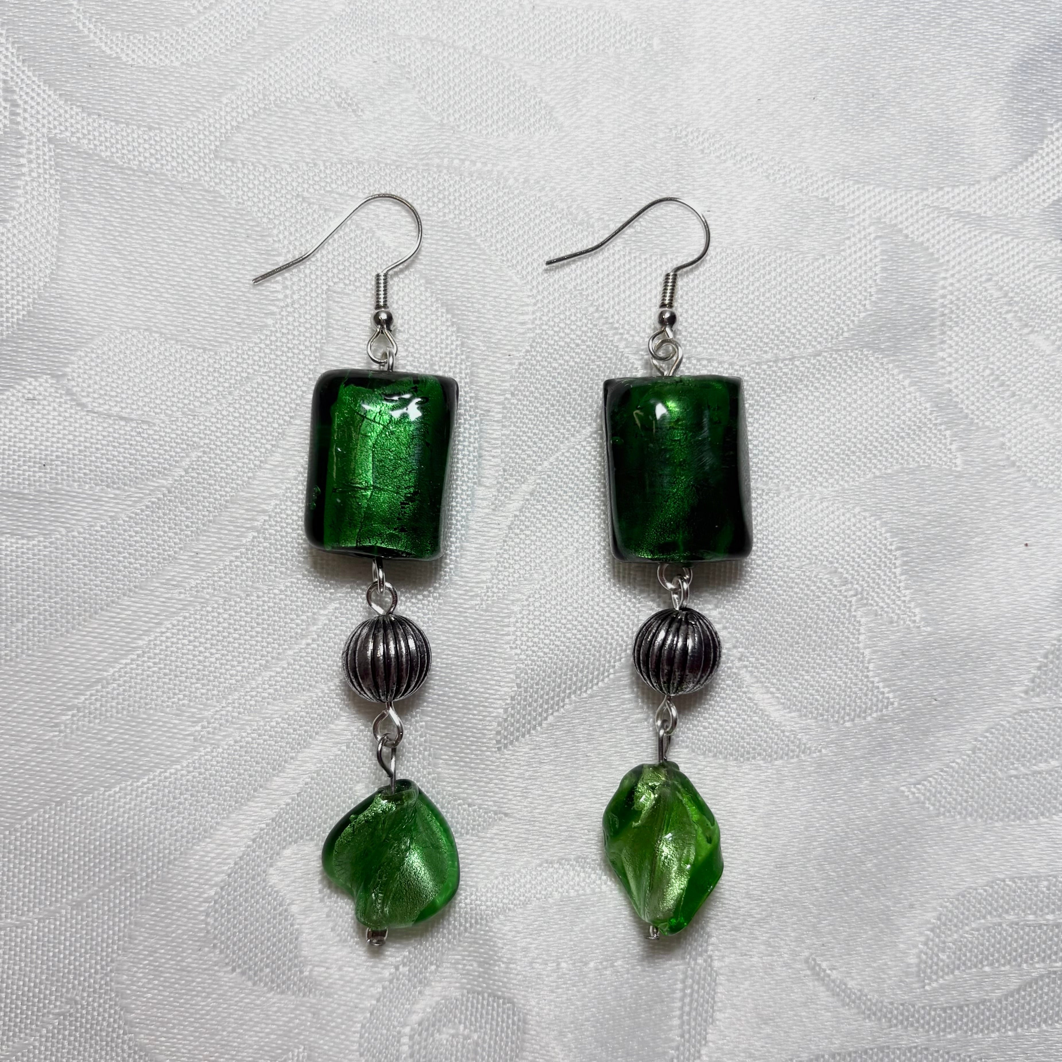 vines beaded earrings