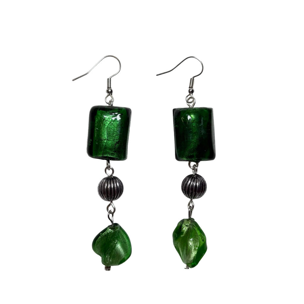 vines beaded earrings