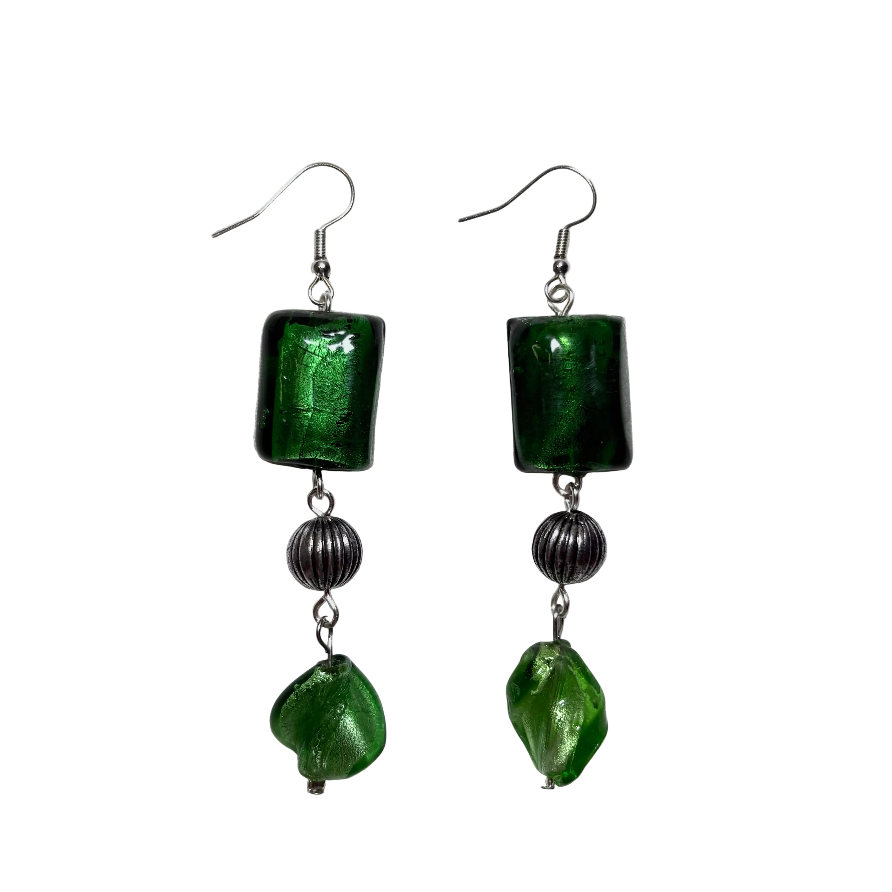 vines beaded earrings