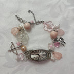 fairytale princess working beaded watch bracelet