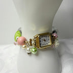 flower patch working watch bracelet
