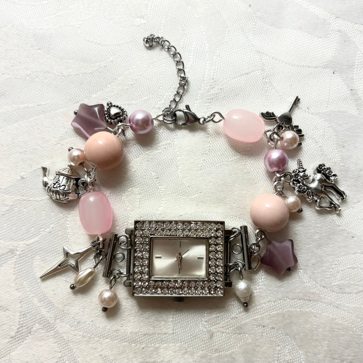 lilac princess working watch bracelet