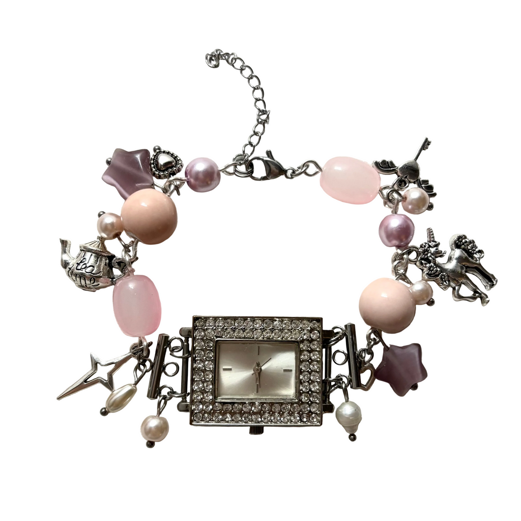 lilac princess working watch bracelet