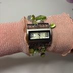 lucky clover beaded watch bracelet