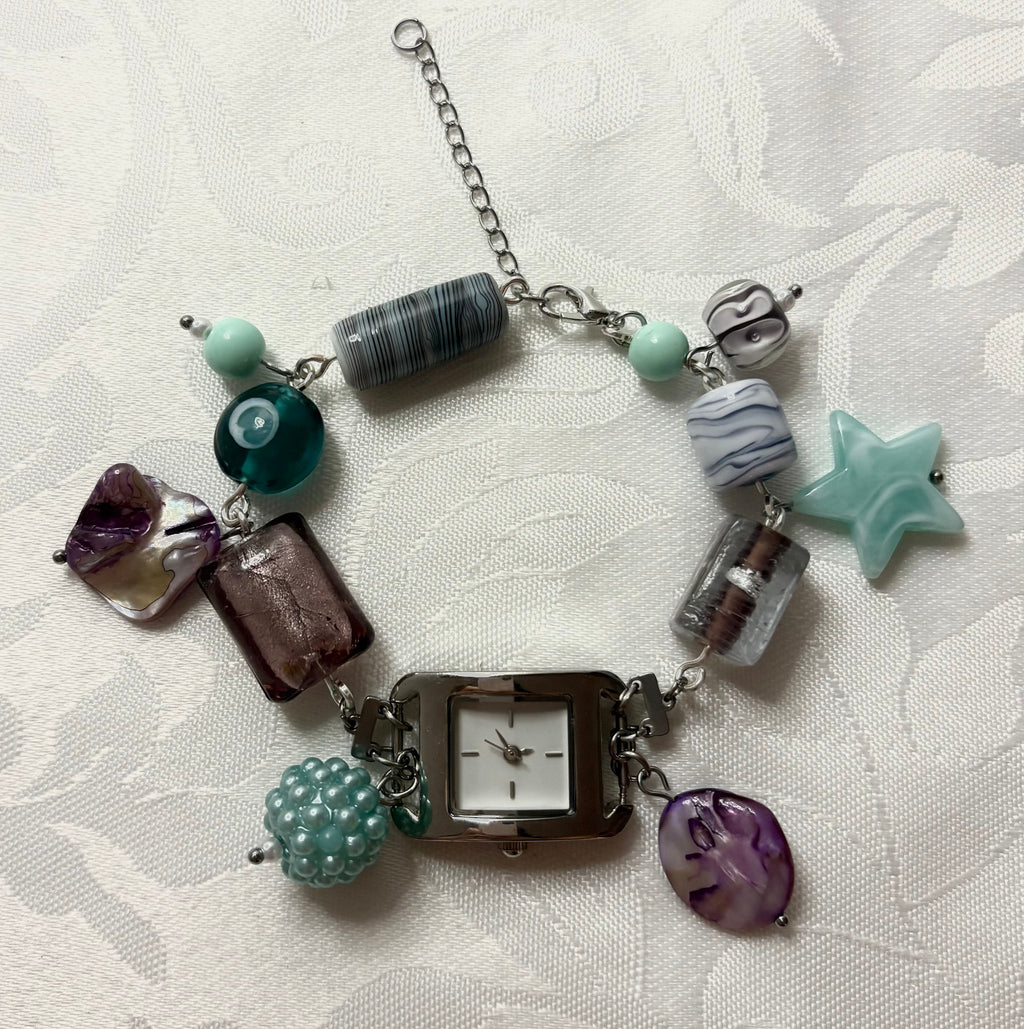 grotto 2.0 working beaded watch bracelet