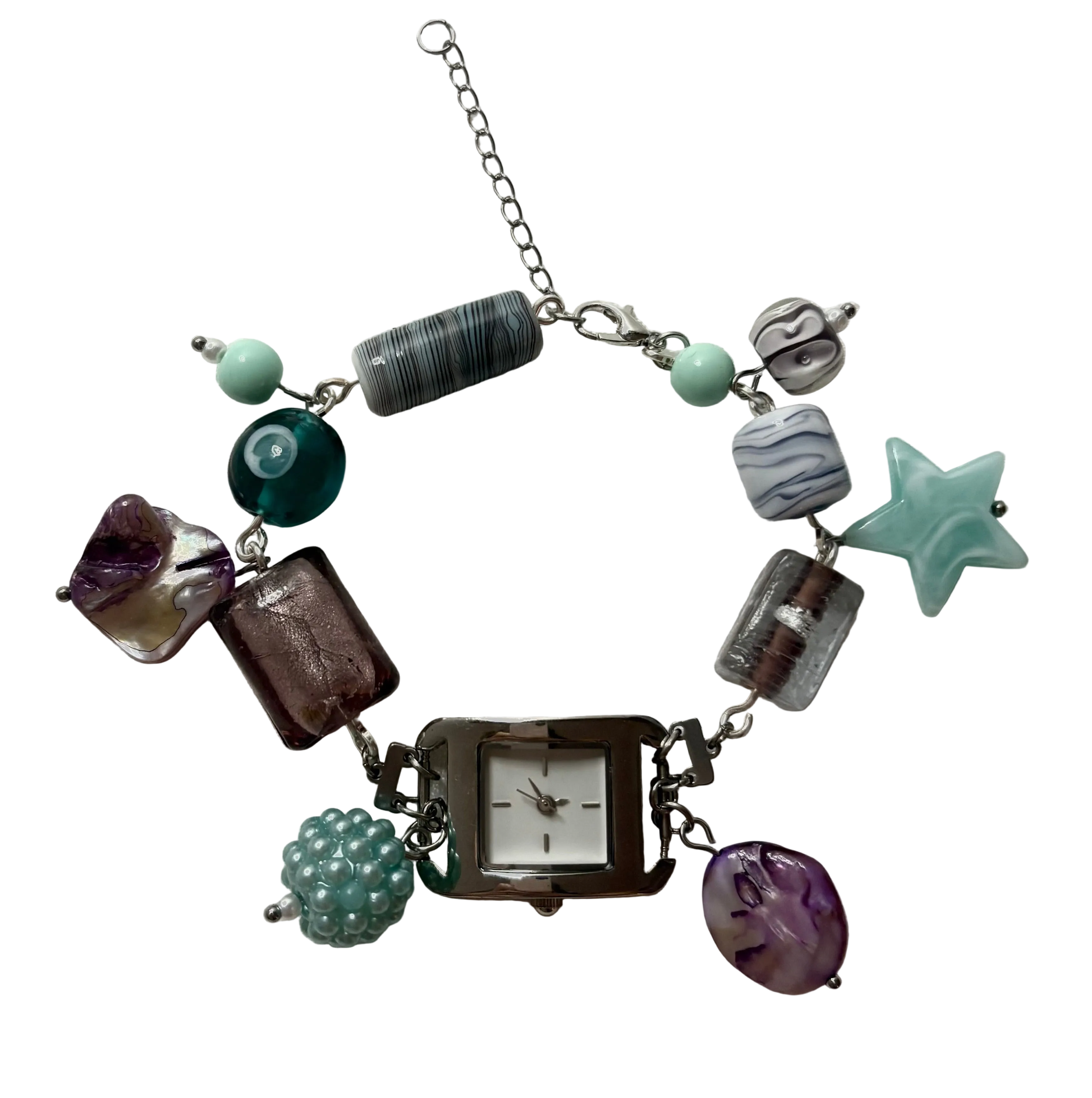 grotto 2.0 working beaded watch bracelet