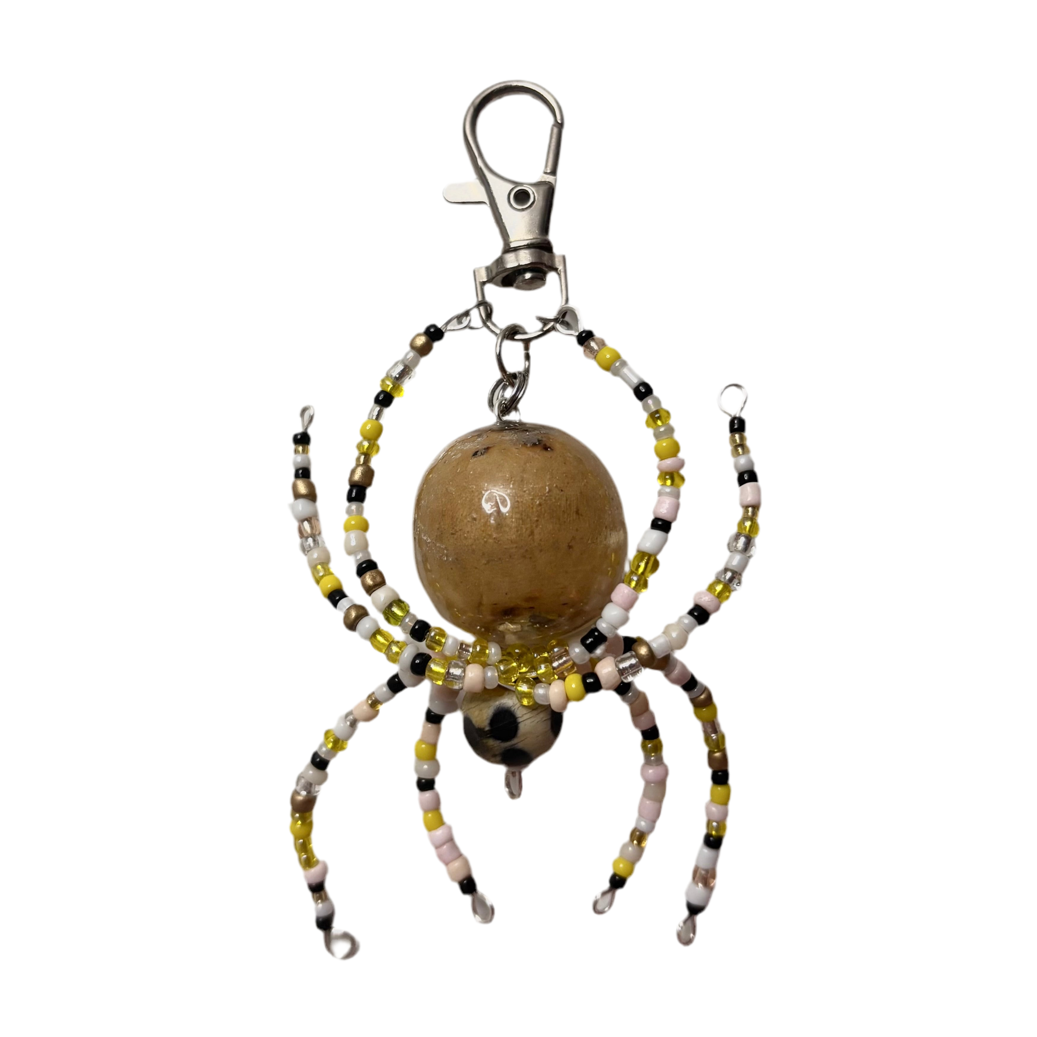 yellow spidey keychain
