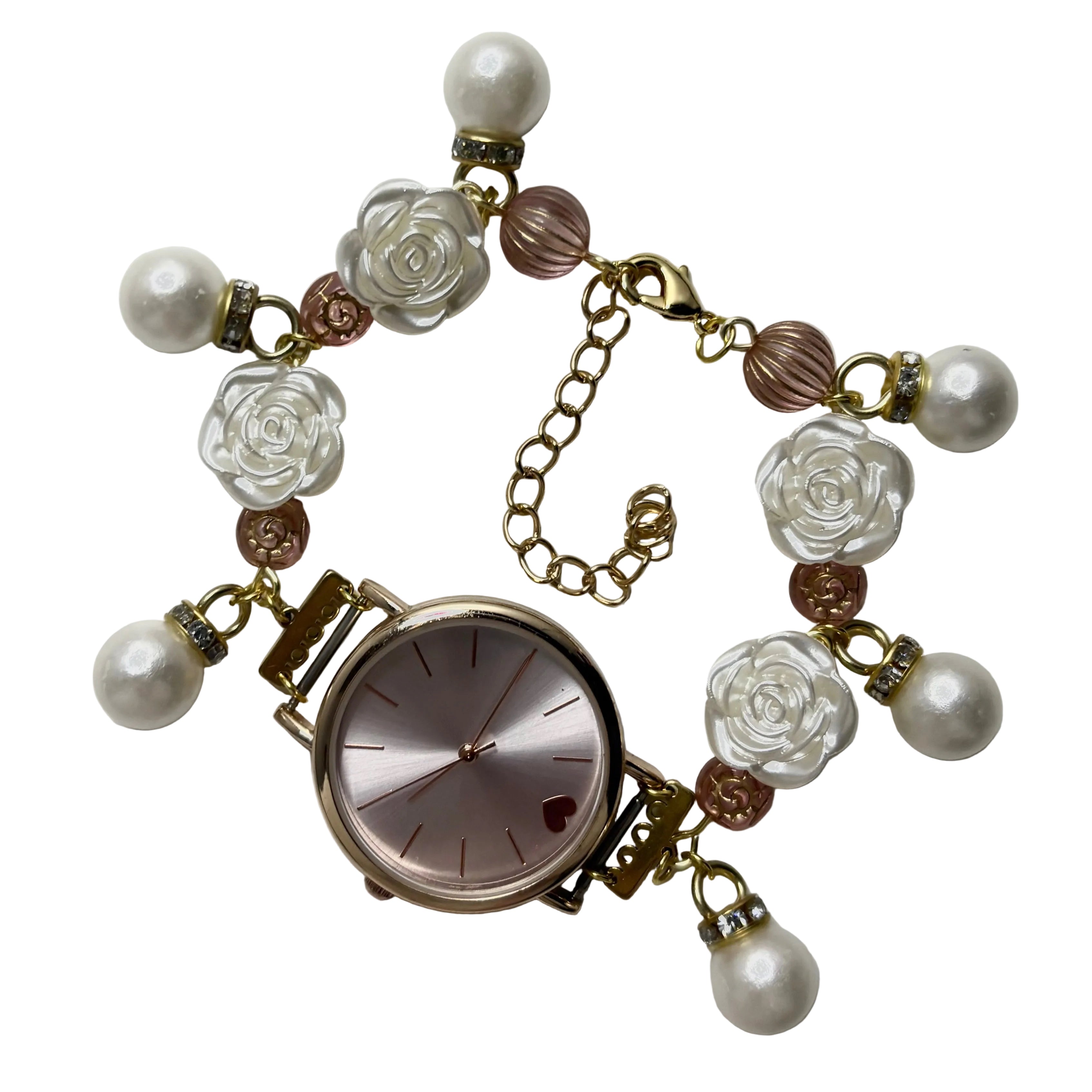 in bloom beaded watch bracelet