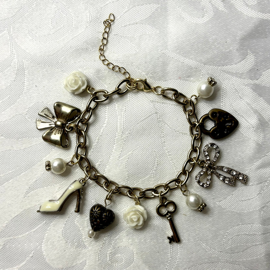 girlie charm bracelet