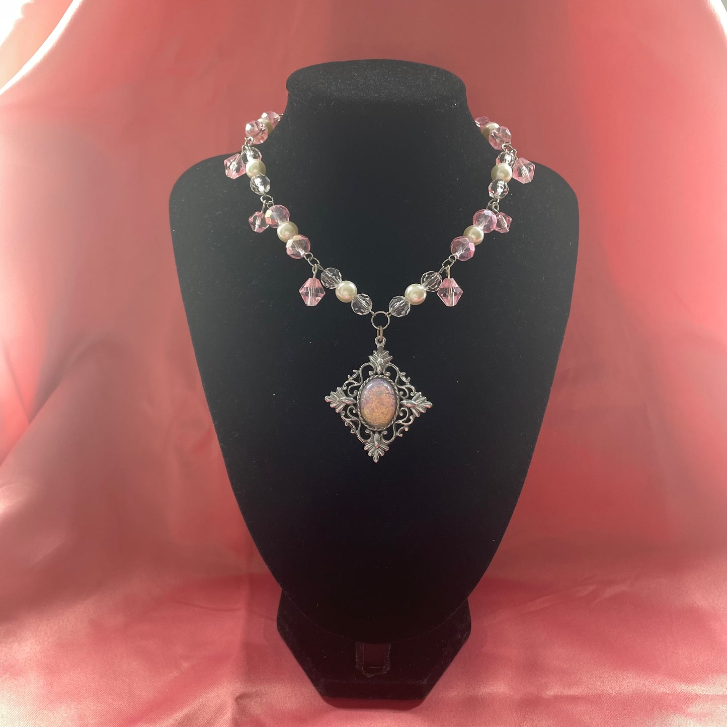 pink princess necklace