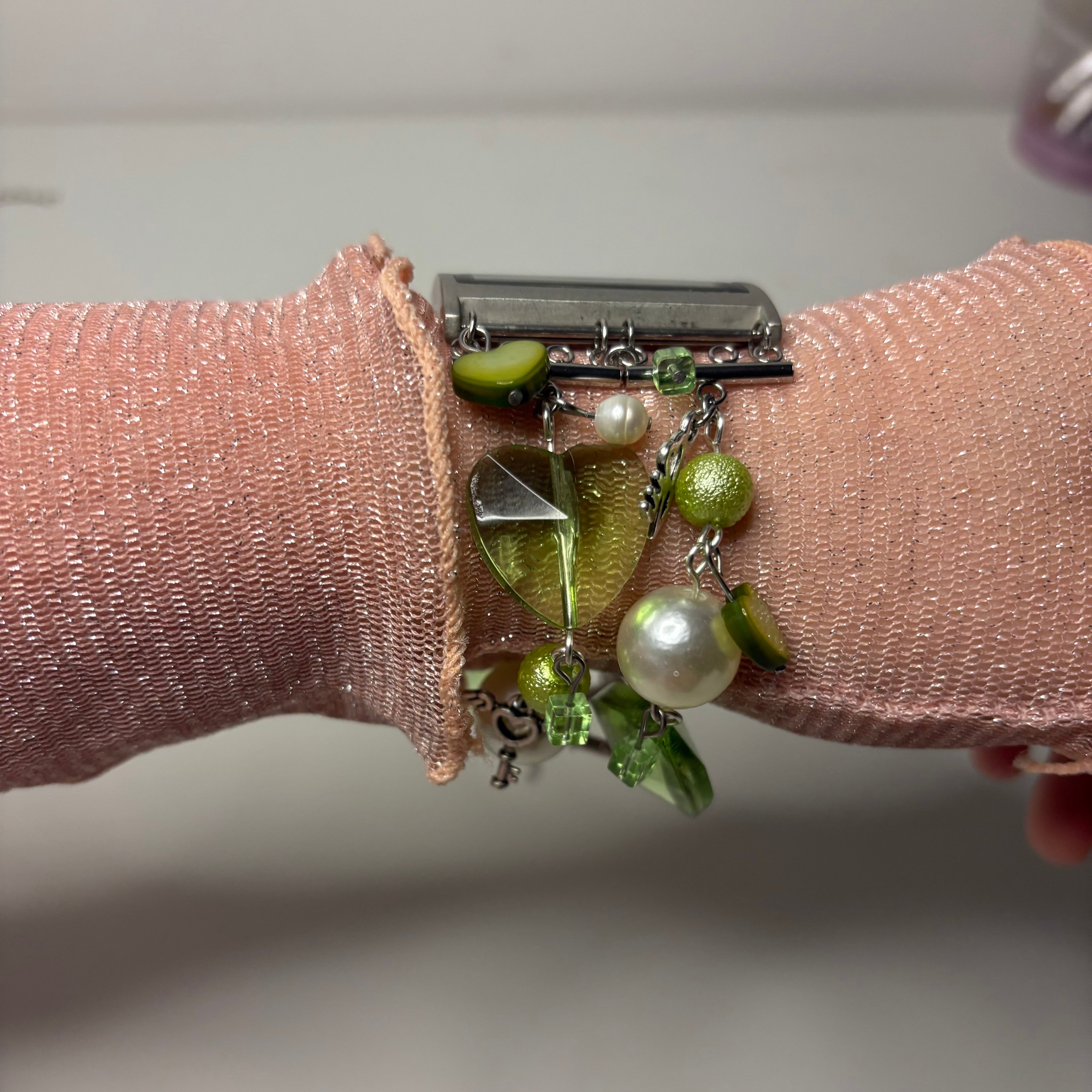 lucky clover beaded watch bracelet