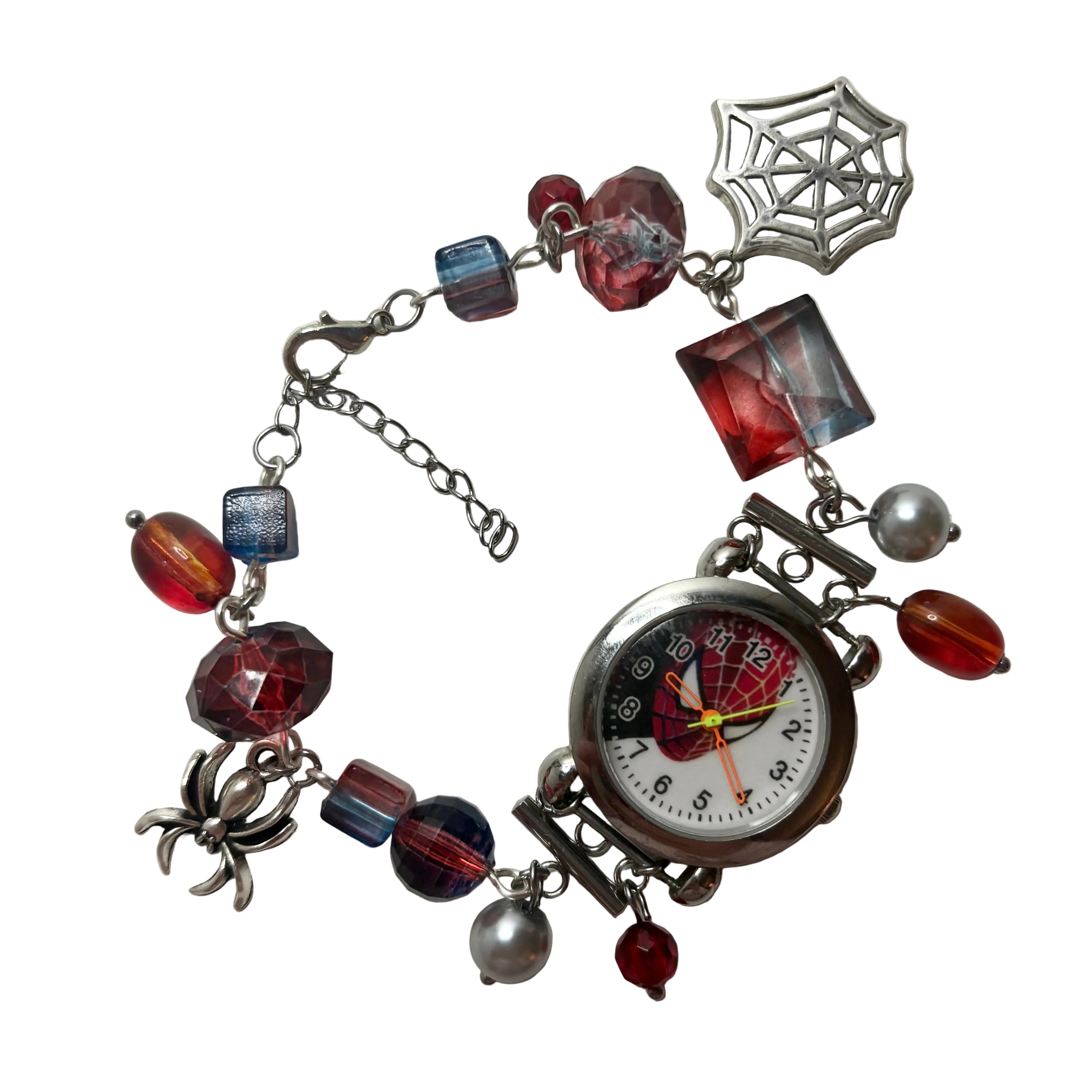 spidey beaded watch bracelet