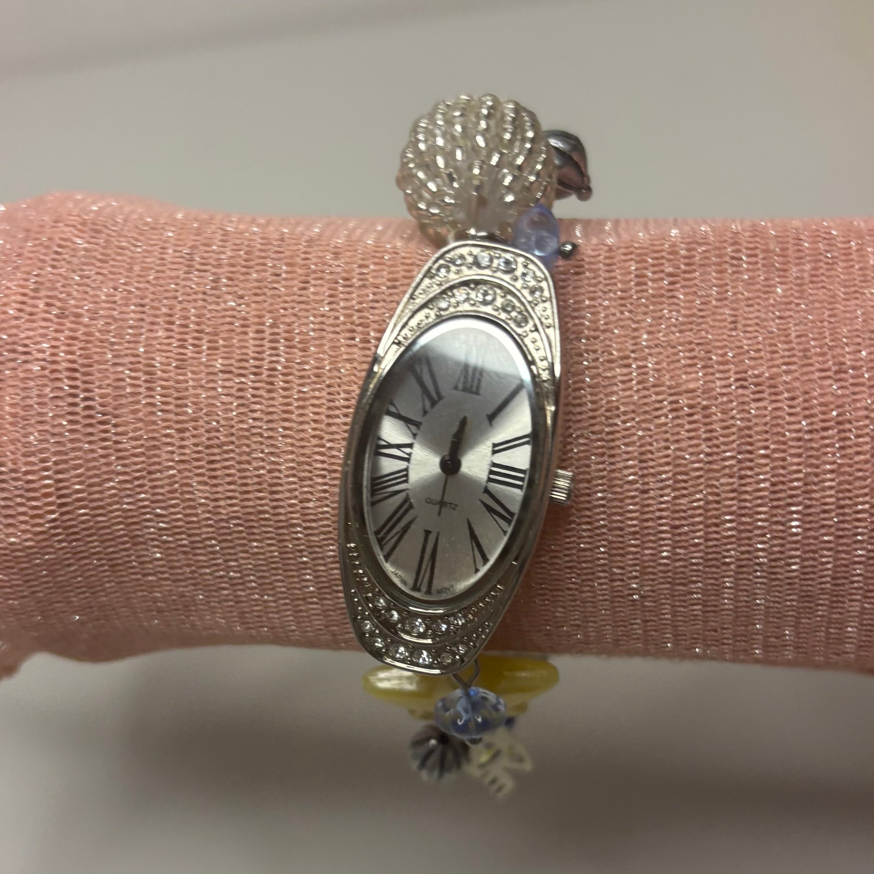 midnight in paris beaded watch bracelet