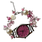 pretty princess beaded watch bracelet