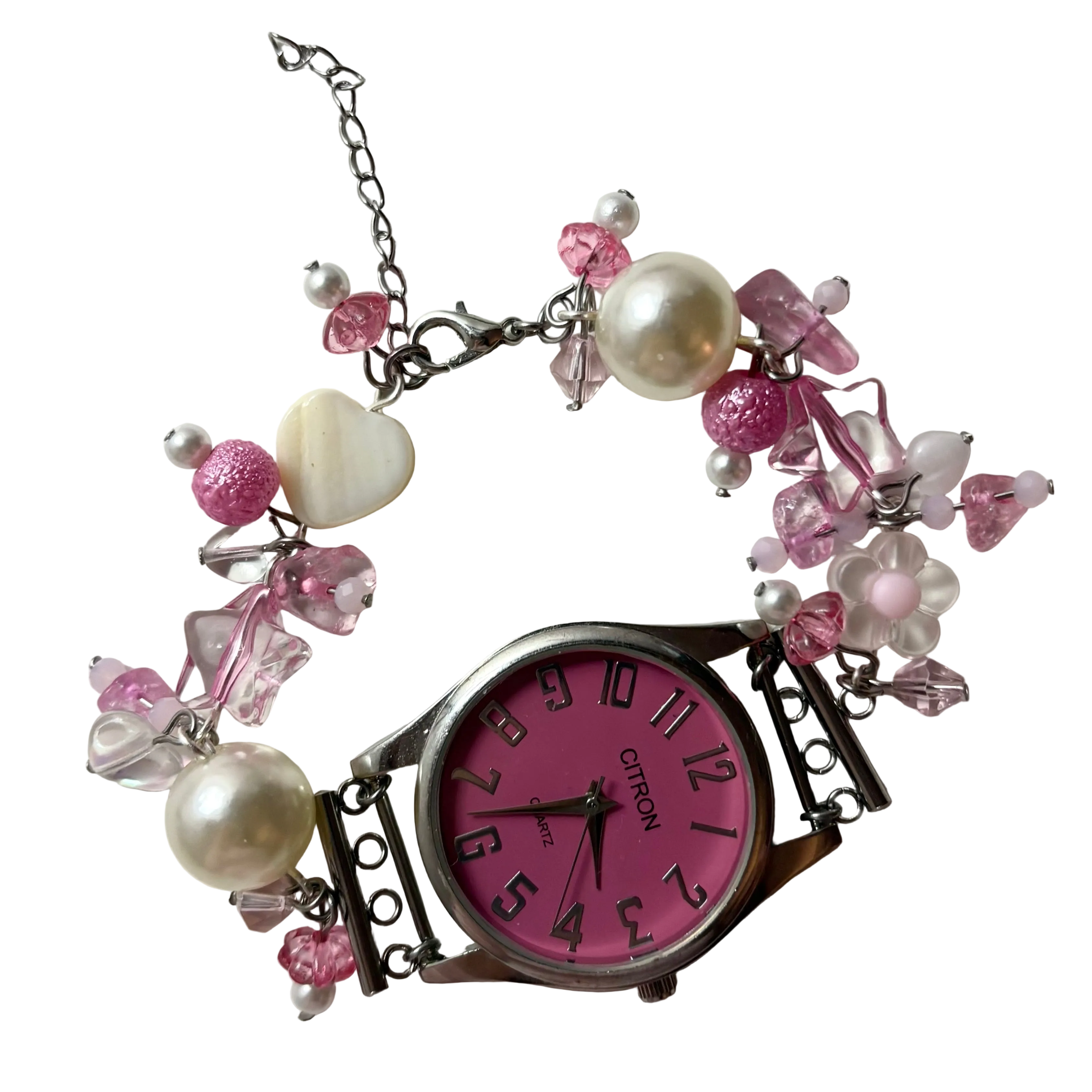 pretty princess beaded watch bracelet