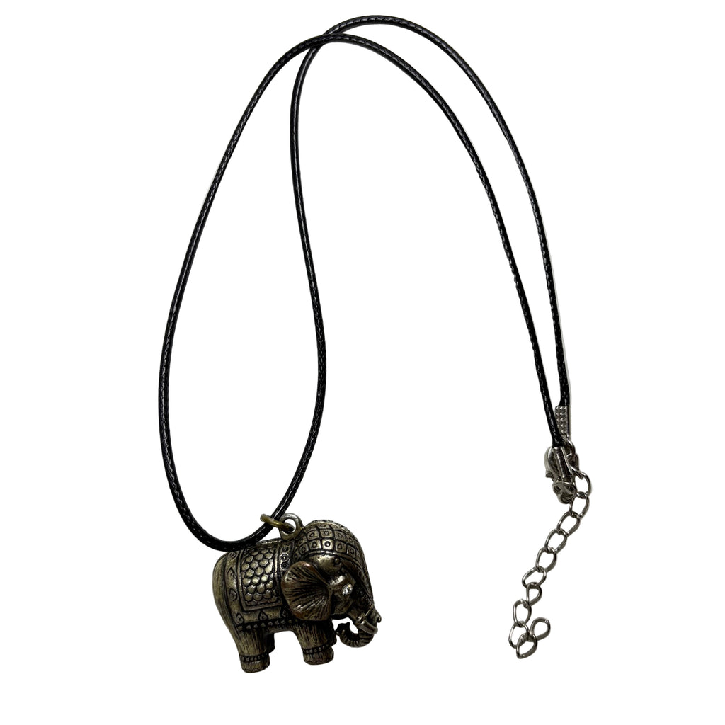 elephant cord necklace