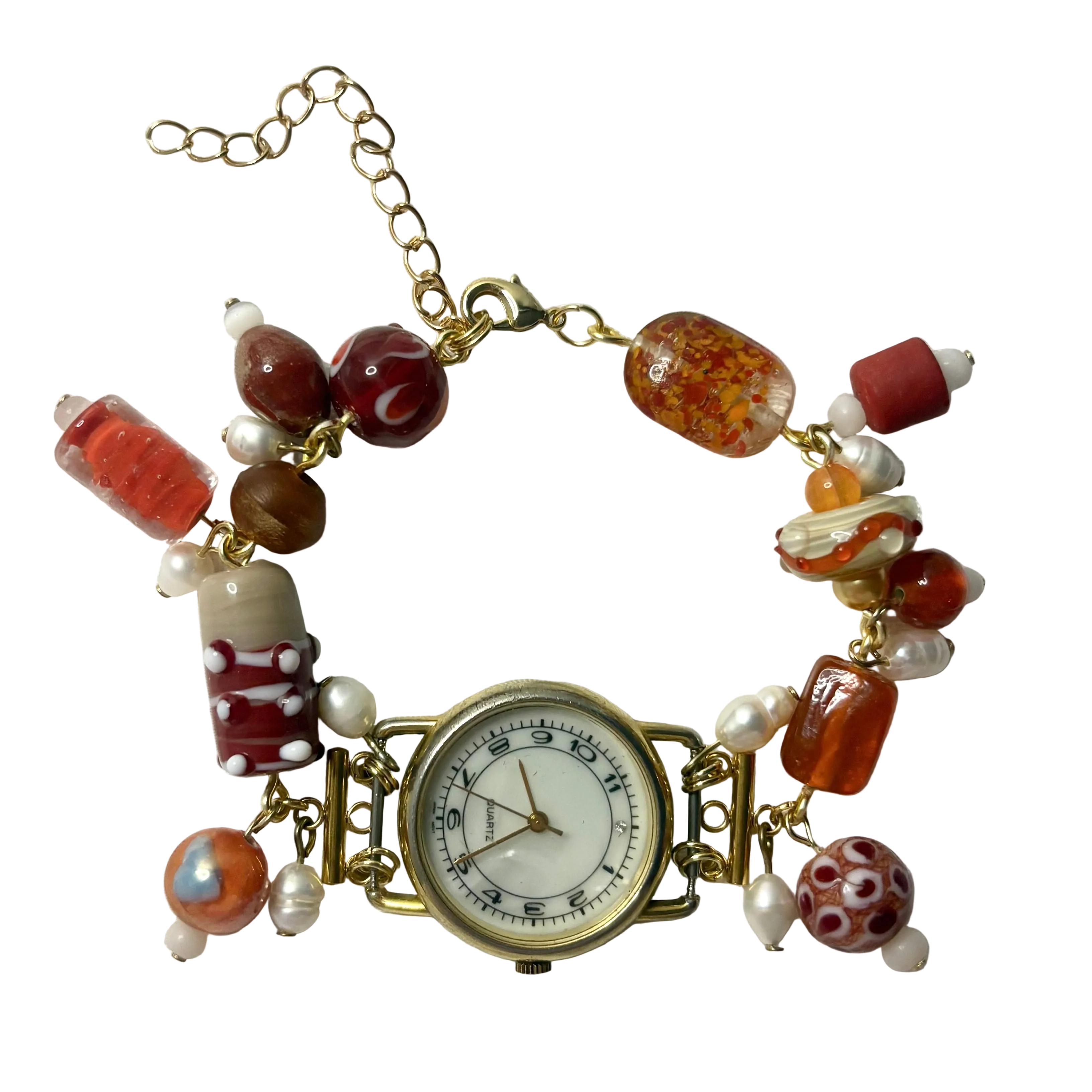 orange desert watch bracelet