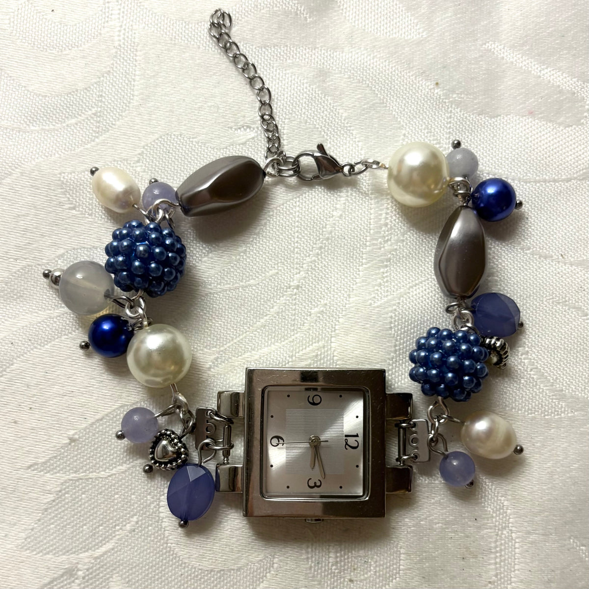 ocean blue working watch bracelet
