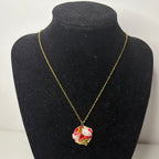 bronze kitty necklace