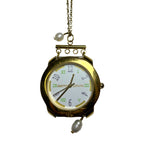 pastel watch necklace