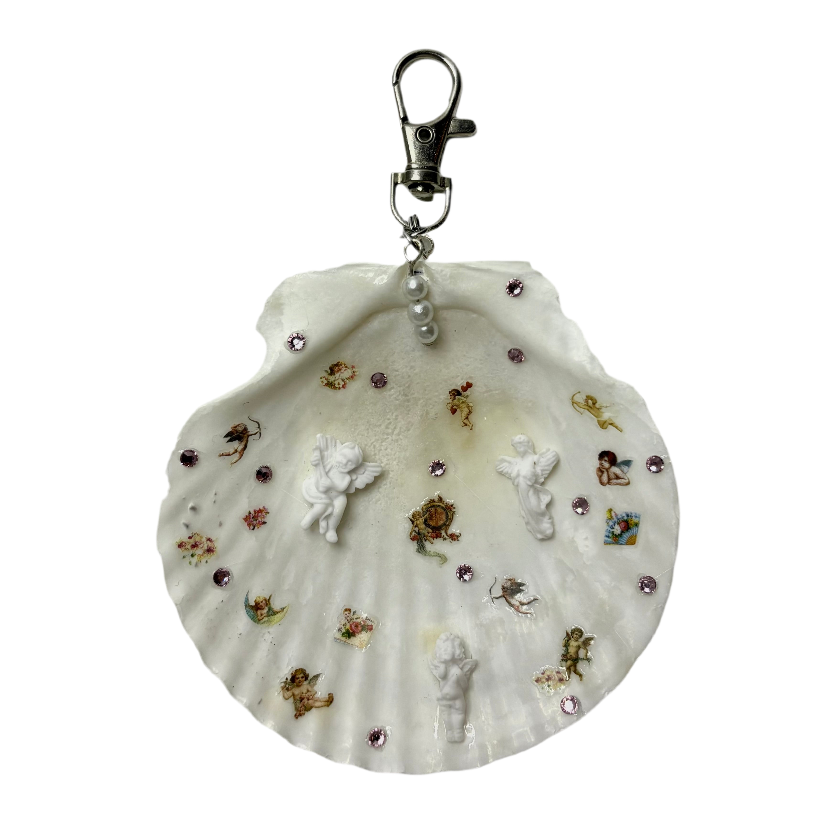 xl seashell bag charm