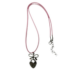 love on lock cord necklace