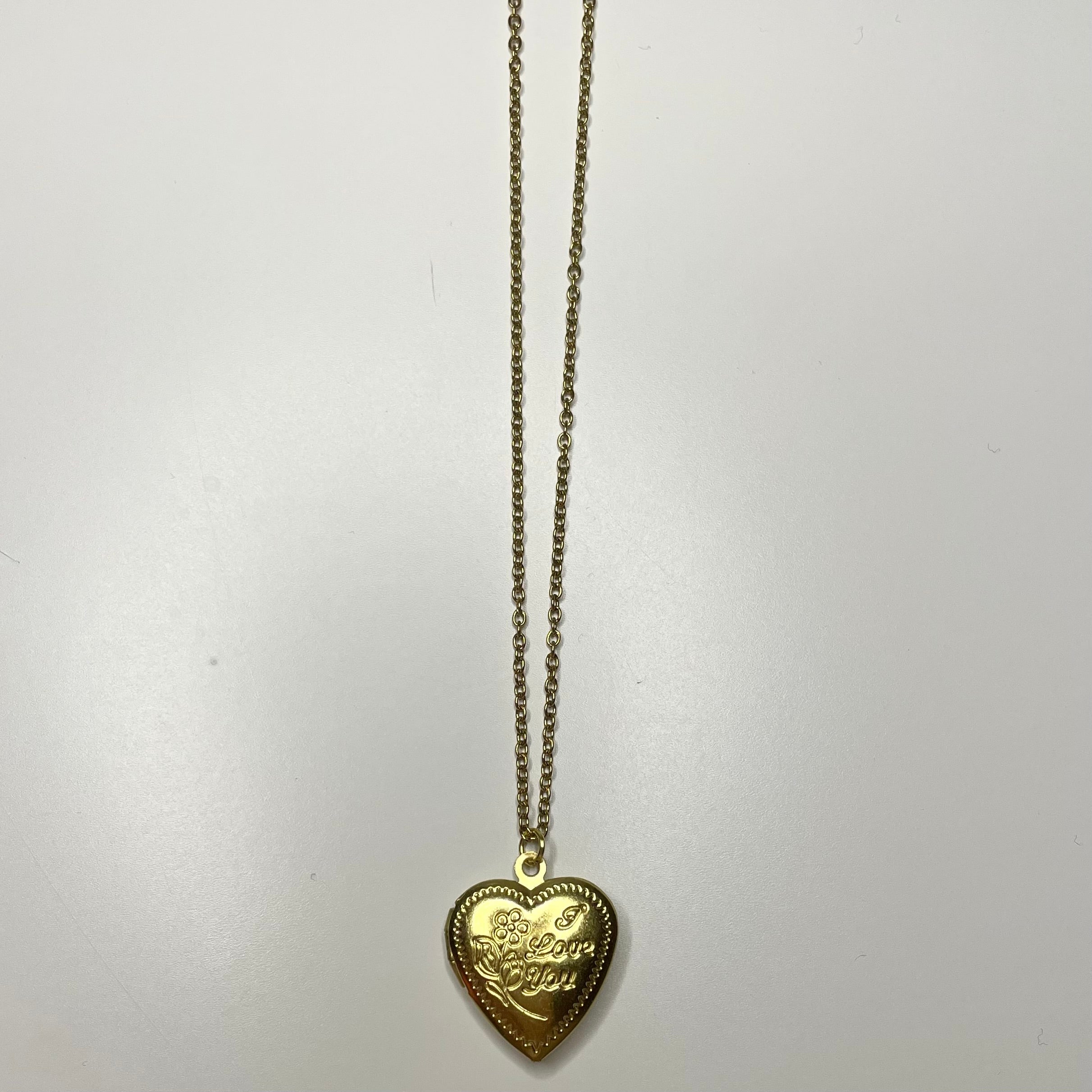 i love you locket chain