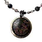 orchid tree beaded necklace
