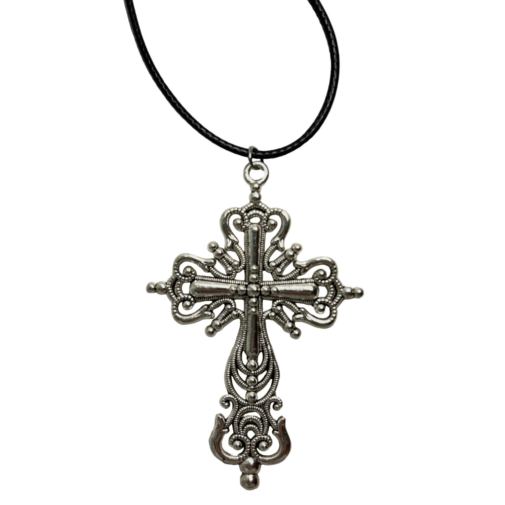 cross cord necklace