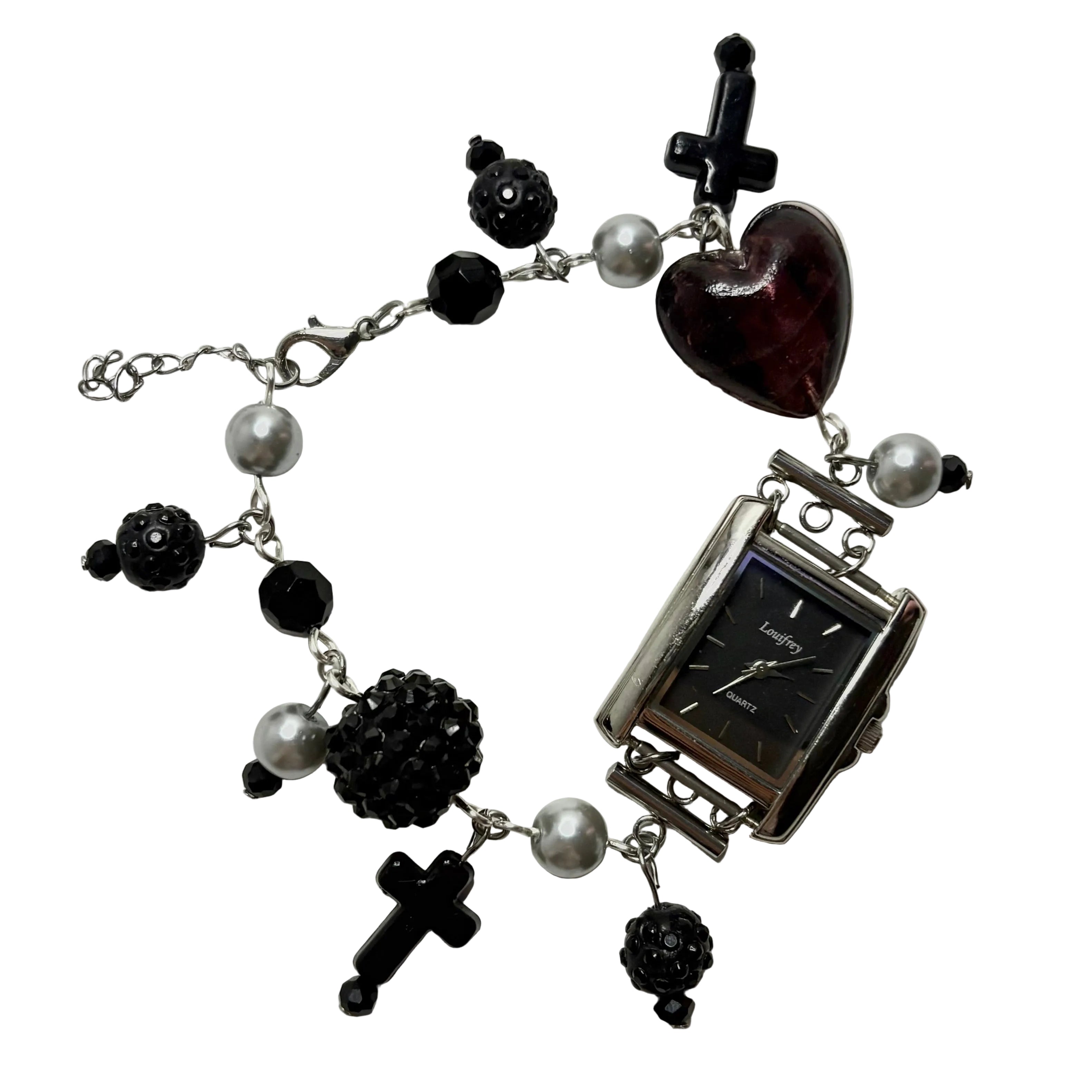 devoted beaded watch bracelet