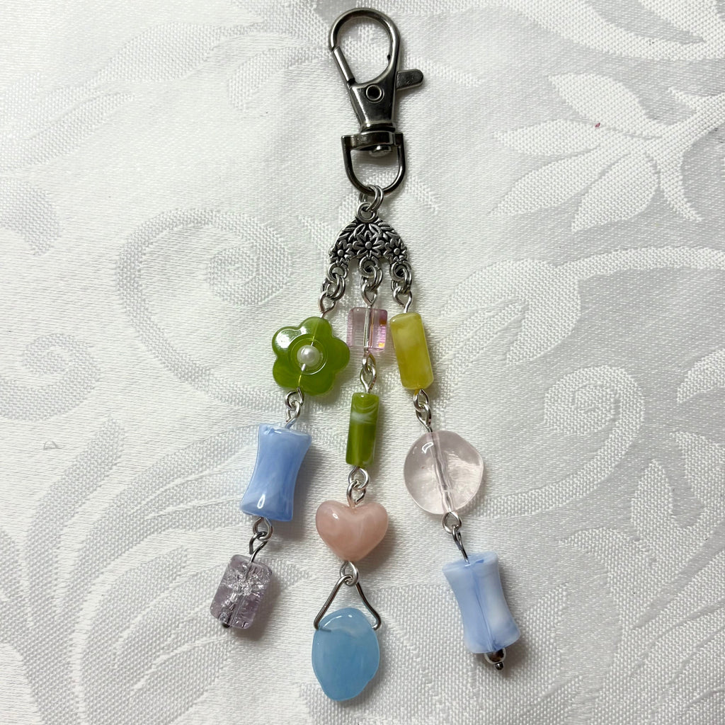 rain in spring keychain
