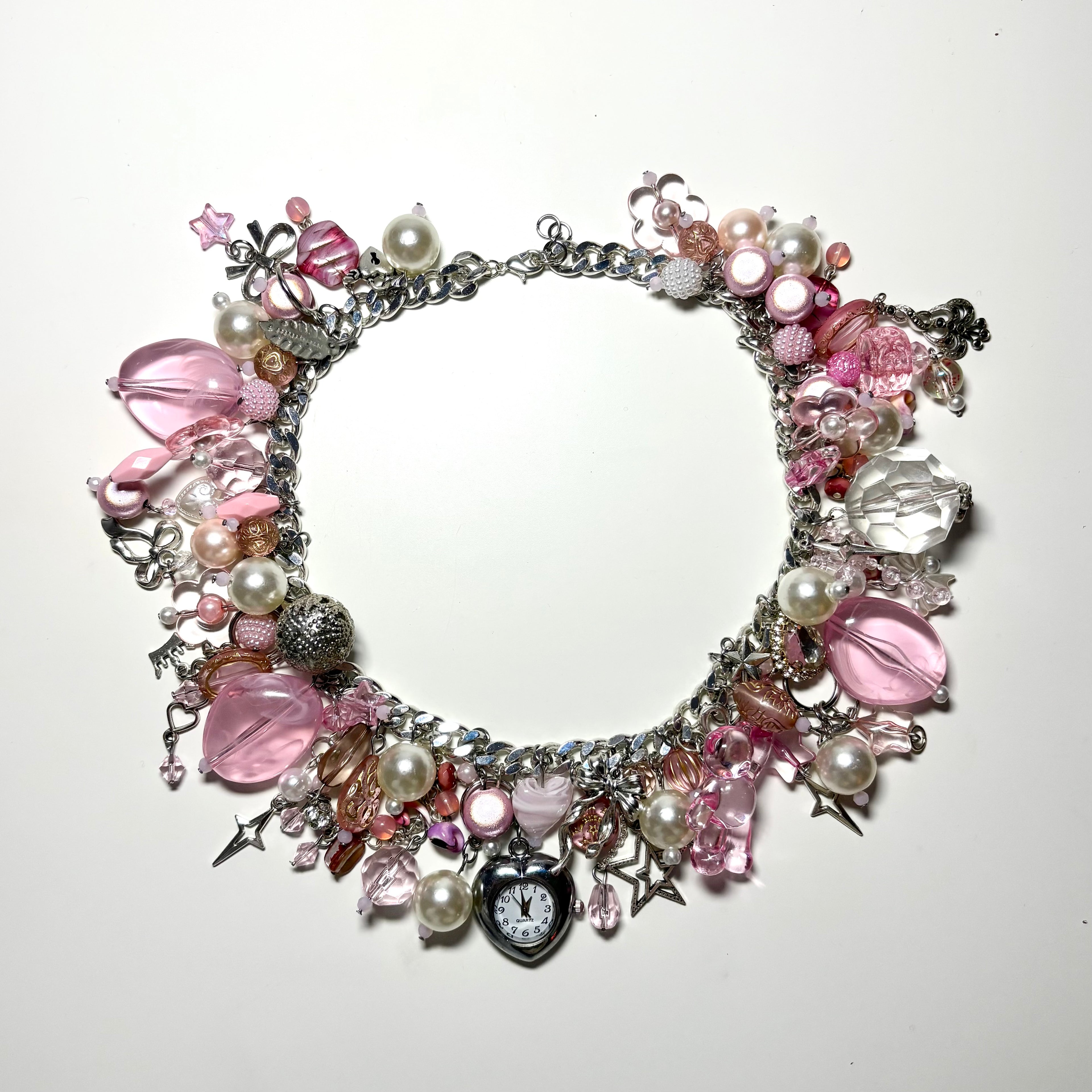 pink bubble necklace