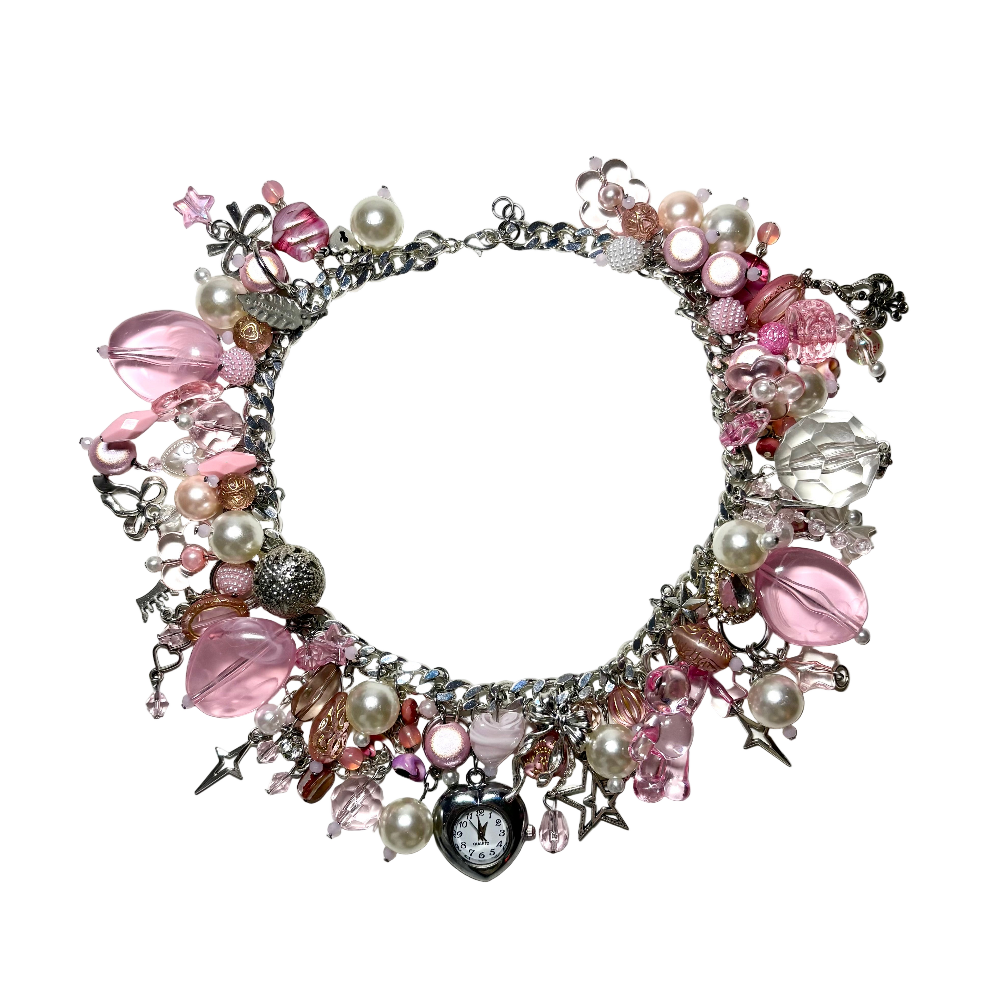 pink bubble necklace