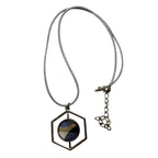 hexagonal cord necklace