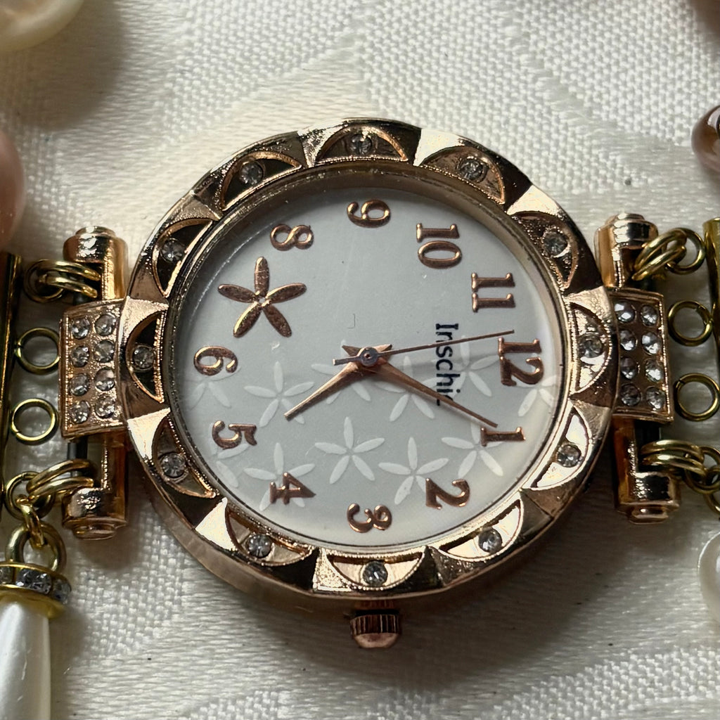 sweet rose working watch bracelet