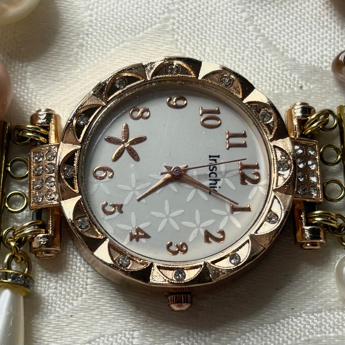sweet rose working watch bracelet