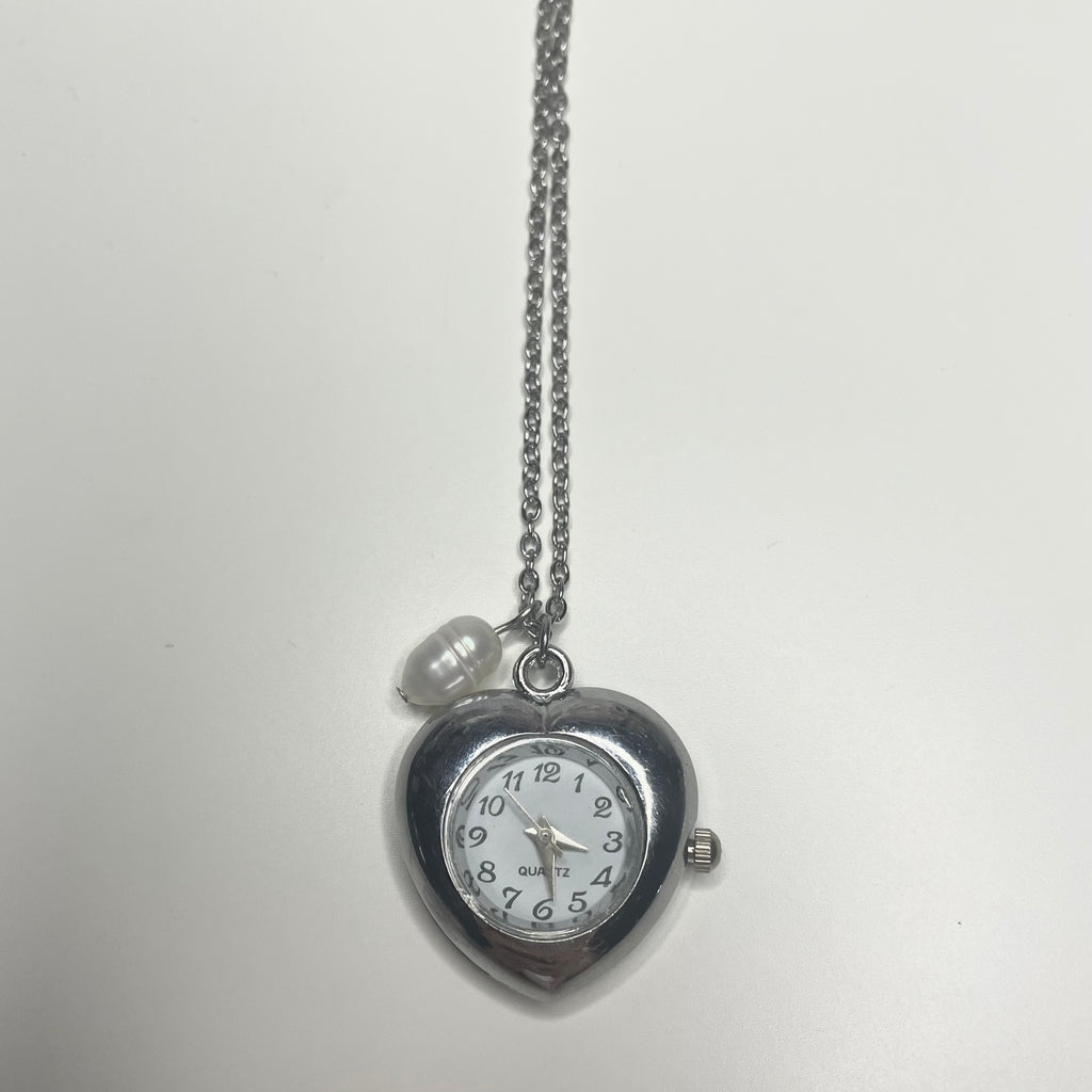 eternal heart watch necklace