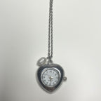 eternal heart watch necklace
