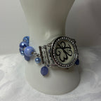 denim blue working watch bracelet